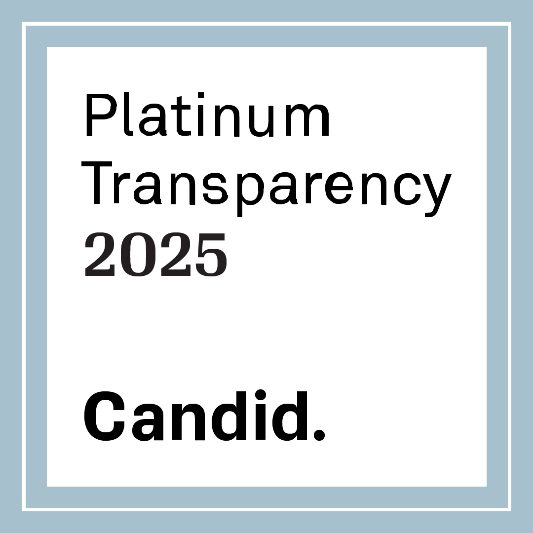 2025 Platinum Transparency Guidestar rating